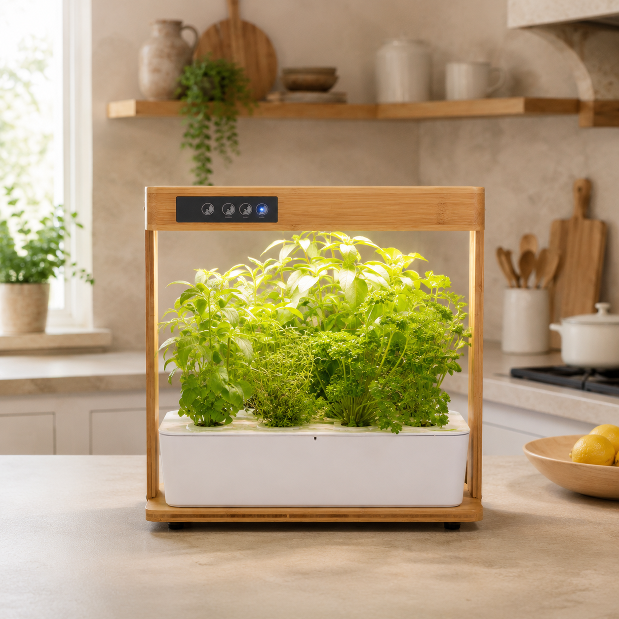 Hydrivia Bambu — Potager d’intérieur effet bambou