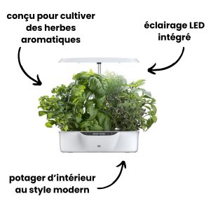Hydrivia Smart Garden — Potager d’intérieur intelligent avec LED