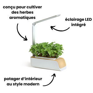 Hydrivia Pure — Potager d’intérieur hydroponique avec éclairage LED