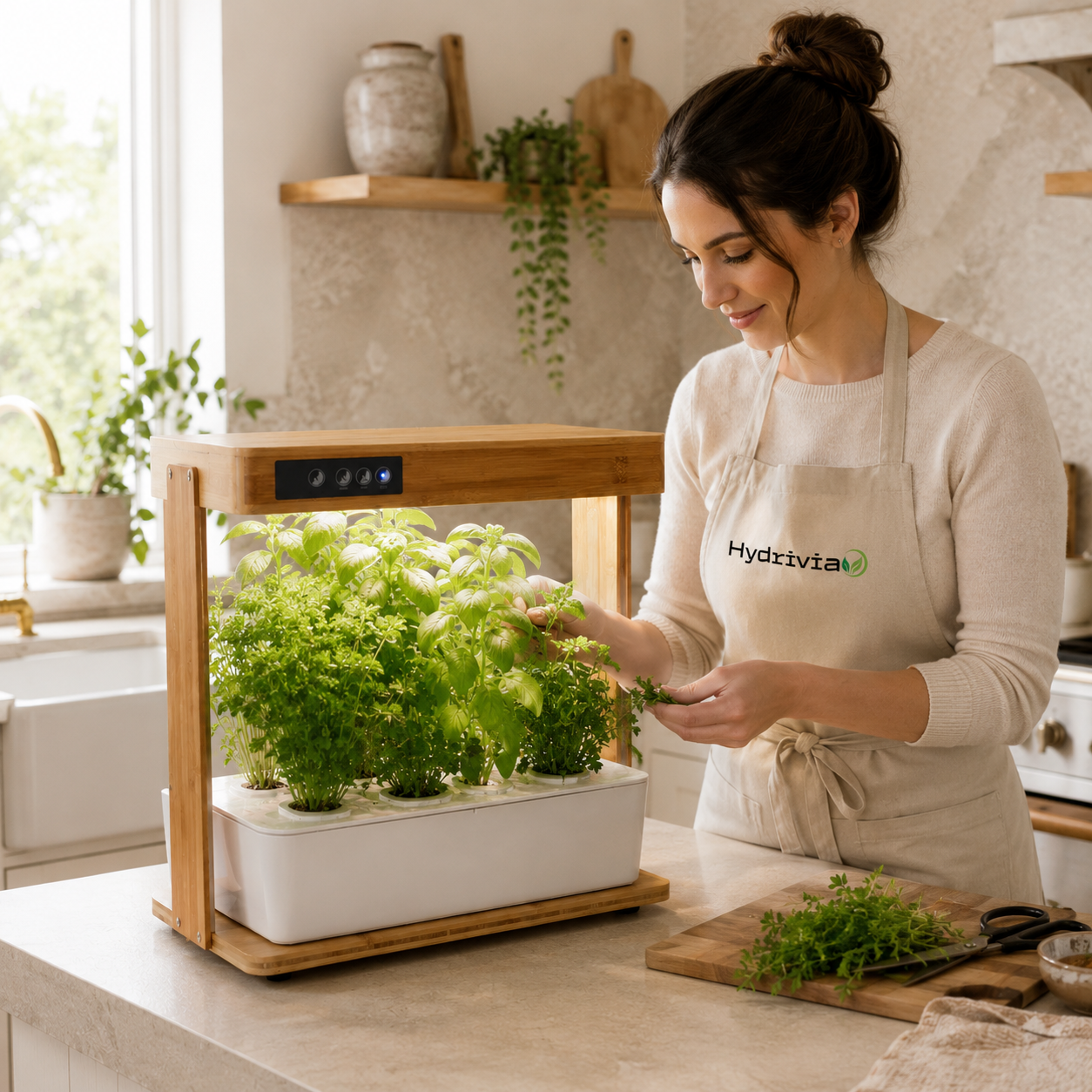 Hydrivia Bambu — Potager d’intérieur effet bambou