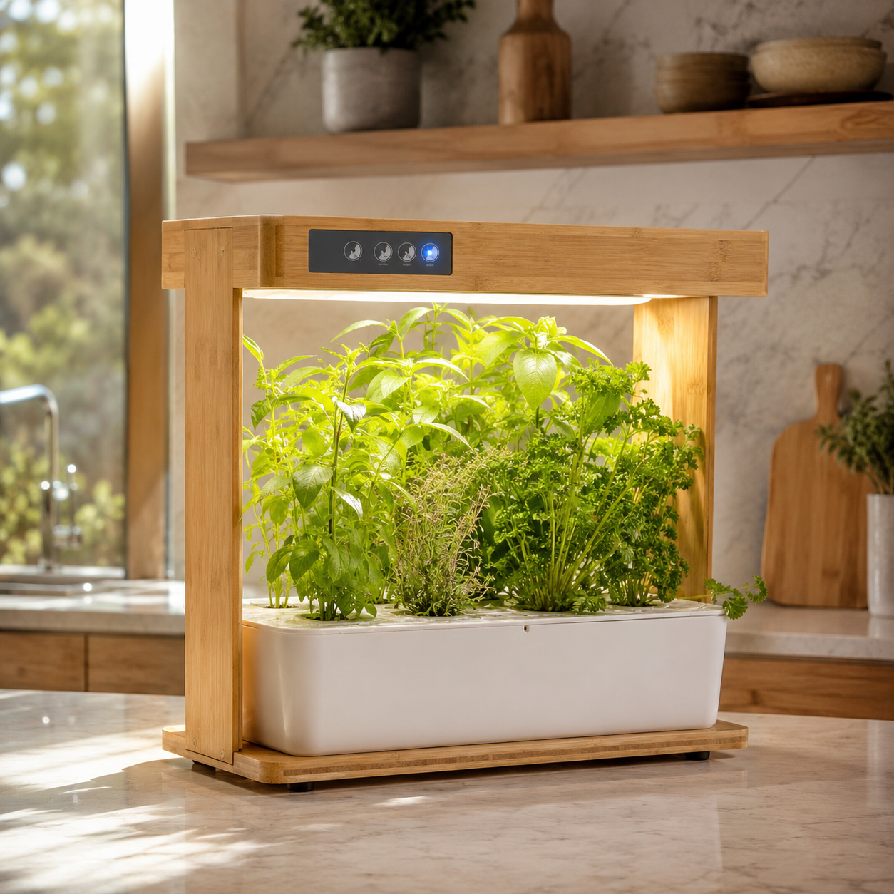Hydrivia Bambu — Potager d’intérieur effet bambou